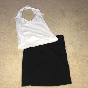 White Halter Top